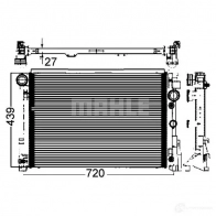 Радиатор охлаждения двигателя MAHLE ORIGINAL CR 988 000P G UDL9F 1437580876 - Изображение 4