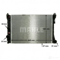 Радиатор охлаждения двигателя MAHLE ORIGINAL CR 988 000P G UDL9F 1437580876 - Изображение 7