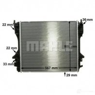 Радиатор охлаждения двигателя MAHLE ORIGINAL cr1200000p 1437574845 P QVNW - Изображение 7