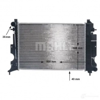 Радиатор охлаждения двигателя MAHLE ORIGINAL 1437587895 AKH XOV CR 643 000S - Изображение 8