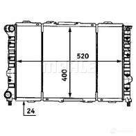 Радиатор охлаждения двигателя MAHLE ORIGINAL CR 519 000S C Y1A12 1437584440 - Изображение 4
