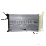 Радиатор охлаждения двигателя MAHLE ORIGINAL 1437584453 SEL6P 7X CR 497 000S - Изображение 9