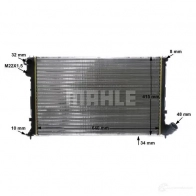 Радиатор охлаждения двигателя MAHLE ORIGINAL 1437584211 WRU HVNB CR 594 000S - Изображение 9