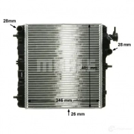 Радиатор охлаждения двигателя MAHLE ORIGINAL S05F H CR 1116 000P 1437584235 - Изображение 6