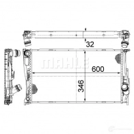 Радиатор охлаждения двигателя MAHLE ORIGINAL 516WN2 0 CR 1086 000S 1437582210 - Изображение 8
