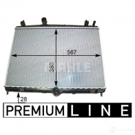 Радиатор охлаждения двигателя MAHLE ORIGINAL D W9XJM 1437575921 CR 2113 000P - Изображение 4
