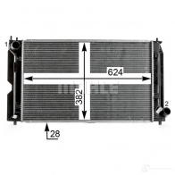 Радиатор охлаждения двигателя MAHLE ORIGINAL GE JGH 1437575196 CR 2016 000P - Изображение 4