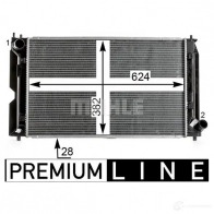 Радиатор охлаждения двигателя MAHLE ORIGINAL GE JGH 1437575196 CR 2016 000P - Изображение 5