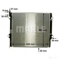Радиатор охлаждения двигателя MAHLE ORIGINAL 1437576245 OJ9 L4 CR 1868 000S - Изображение 7