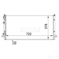 Радиатор охлаждения двигателя MAHLE ORIGINAL cr509000p N ODA7C 1437582207 - Изображение 4