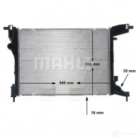 Радиатор охлаждения двигателя MAHLE ORIGINAL CR 1663 000S 1437581942 5CWD 2G - Изображение 7