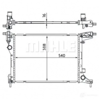 Радиатор охлаждения двигателя MAHLE ORIGINAL CR 1663 000S 1437581942 5CWD 2G - Изображение 12