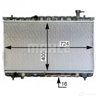 Радиатор охлаждения двигателя MAHLE ORIGINAL cr1298000s 1437582215 GWOLG VT