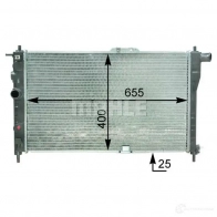 Радиатор охлаждения двигателя MAHLE ORIGINAL 1437581943 KKP L1 CR 1307 000P - Изображение 6