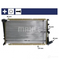 Радиатор охлаждения двигателя MAHLE ORIGINAL EH6K GFL 1437582042 CR 586 000S - Изображение 10