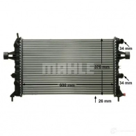 Радиатор охлаждения двигателя MAHLE ORIGINAL cr237000p 1437582049 O 2LYE - Изображение 6