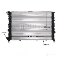 Радиатор охлаждения двигателя MAHLE ORIGINAL CR 521 000S 1437574456 CA1O JB - Изображение 11