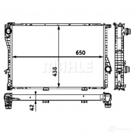 Радиатор охлаждения двигателя MAHLE ORIGINAL 881F L CR 297 000P 1437577054 - Изображение 4
