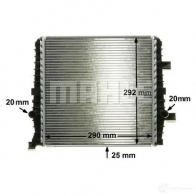 Радиатор охлаждения двигателя MAHLE ORIGINAL 1437577067 CR 1027 000P G2 9DR - Изображение 6