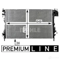 Радиатор охлаждения двигателя MAHLE ORIGINAL 3K8D M3 CR 16 000P 1437576844 - Изображение 5