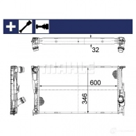 Радиатор охлаждения двигателя MAHLE ORIGINAL CR 1085 000S 1437582032 4GH1 JJ - Изображение 9