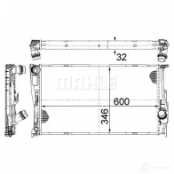 Радиатор охлаждения двигателя MAHLE ORIGINAL GHVR 1S 1437582036 CR 1084 000S - Изображение 8