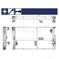 Радиатор охлаждения двигателя MAHLE ORIGINAL GHVR 1S 1437582036 CR 1084 000S - Изображение 9
