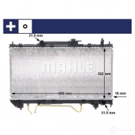 Радиатор охлаждения двигателя MAHLE ORIGINAL GU0 2FDG 1437582038 CR 1519 000S - Изображение 10