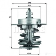 Термостат MAHLE ORIGINAL 2360626 6. 331.83 TX 63 83 70808399 - Изображение 2