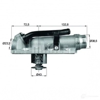 Термостат MAHLE ORIGINAL TM 7 105 70807836 2360327 2.437.01.5 00 - Изображение 2