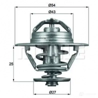 Термостат MAHLE ORIGINAL B.346.79 2360669 708084 99 TX 93 79D - Изображение 2