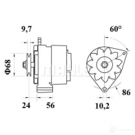 Термостат MAHLE ORIGINAL TX 158 83 7 2400245 2360493 8063S4R - Изображение 2