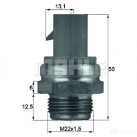 Термостат MAHLE ORIGINAL 2360554 2.101.84. 316 TX 22 84D 70807786 - Изображение 1