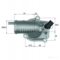 Термостат MAHLE ORIGINAL 2.420.87.355 2360060 2.420.8 7 TH 9 87 - Изображение 2