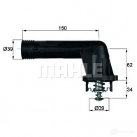 Термостат MAHLE ORIGINAL 2.406 .95 70807816 2360157 TI2095 - Изображение 2
