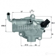 Термостат MAHLE ORIGINAL 2.429.8 7 TH 12 87 2360023 2.429.87.355 - Изображение 2