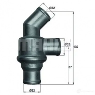 Термостат MAHLE ORIGINAL 1 .102.80 2360027 70808305 TH 16 80 - Изображение 2