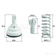 Термостат MAHLE ORIGINAL TX 182 87D 2360529 18PUI 7240593 2