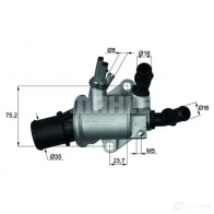 Термостат MAHLE ORIGINAL 2360112 G.1018.88 TI 143 88 7 0808601 - Изображение 3