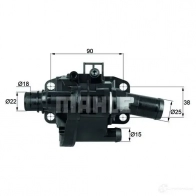 Термостат MAHLE ORIGINAL 2360047 72 346998 TH 41 83 54UBR - Изображение 2