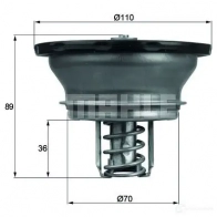 Термостат MAHLE ORIGINAL 2360069 88RHJB8 723470 10 THD 3 82 - Изображение 2