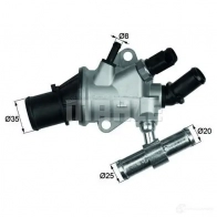 Термостат MAHLE ORIGINAL 2360128 708 08610 TI 157 88 G.146.88 - Изображение 2