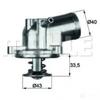 Термостат MAHLE ORIGINAL 70807817 2.407.8 7 2360168 TI 21 87 - Изображение 2