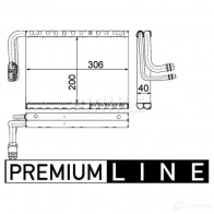 Испаритель кондиционера, радиатор печки MAHLE ORIGINAL L8Z GM 1437635577 AE 92 000P - Изображение 2