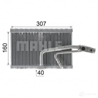 Испаритель кондиционера, радиатор печки MAHLE ORIGINAL X1 7LQ2X 1437574732 AE 114 000P - Изображение 6