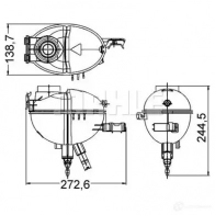 Расширительный бачок MAHLE ORIGINAL 1437594704 CRT 209 000S W136 T3 - Изображение 2