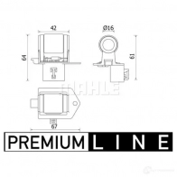 Крыльчатка вентилятора двигателя MAHLE ORIGINAL CFW 93 000P DHDP U99 1437629170