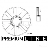 Крыльчатка вентилятора двигателя MAHLE ORIGINAL CFW 23 000P 1437629034 NQ EITL - Изображение 2