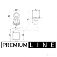 Крыльчатка вентилятора двигателя MAHLE ORIGINAL 865 GAS CFW 90 000P 1437628971