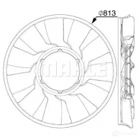 Крыльчатка вентилятора двигателя MAHLE ORIGINAL CFW 87 000P I5 7BRT2 1437628852